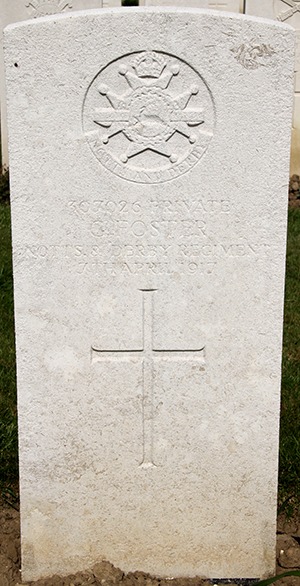 Private George Foster grave