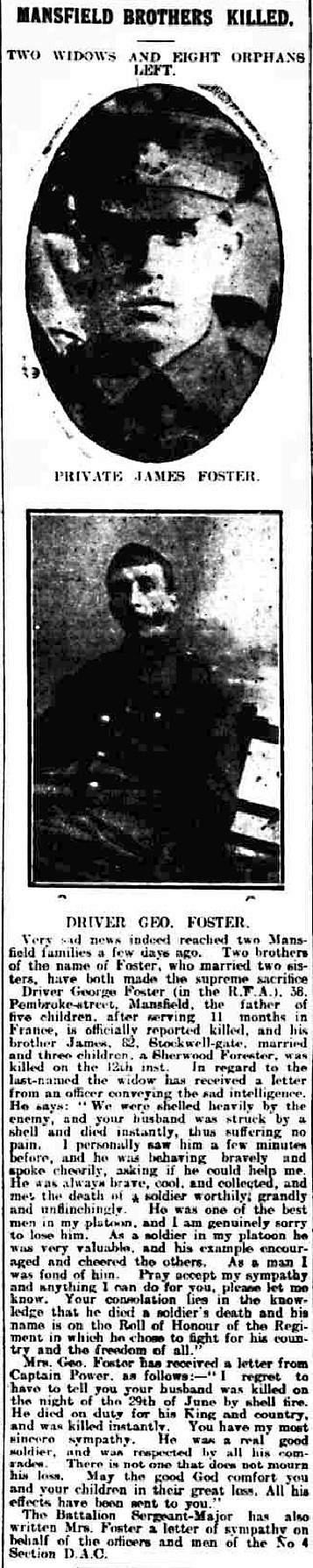 Private James Foster article