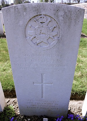 Private Leslie Cecil Foster grave