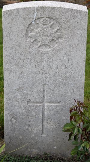 Private William James Foster grave