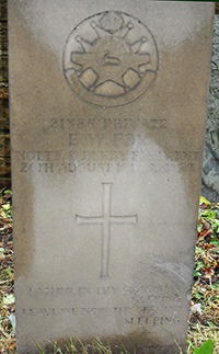Private Edgar William Fox grave