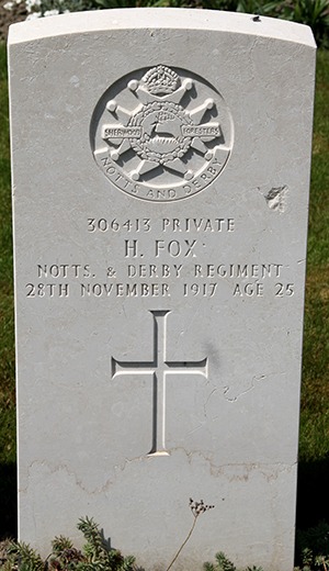 Private Harry Fox grave