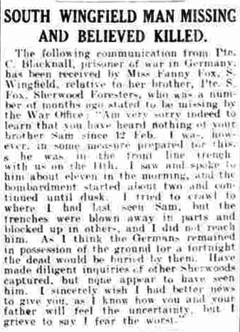 Private Samuel Fox art1