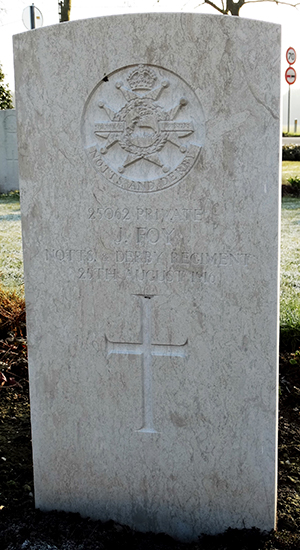 Private J. Foy grave