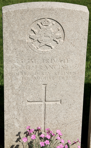 Private George Henry Francis grave