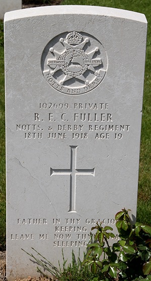 Private Robert Edward Charles Fuller grave