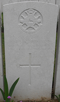 Lance Corporal Frank Garfield grave