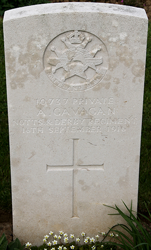 Private A. Gavagan grave