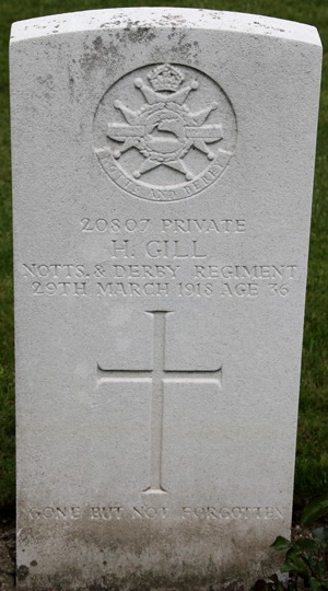 Private Henry Gill grave