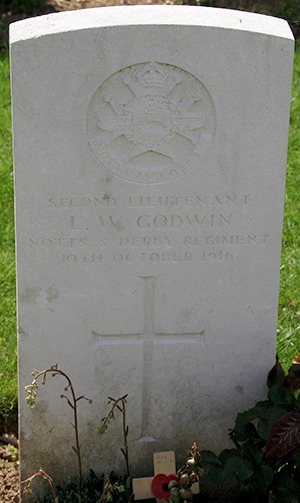 Second Lieutenant Leslie Wentworth Godwin grave
