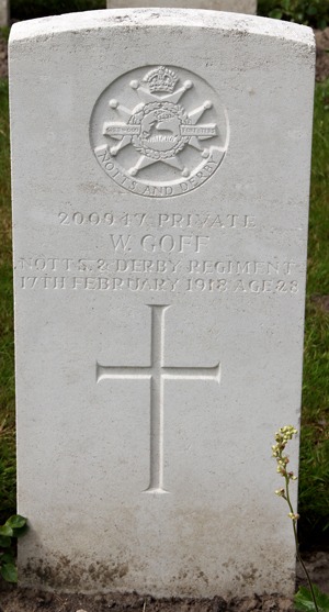 Private Walter Goff grave