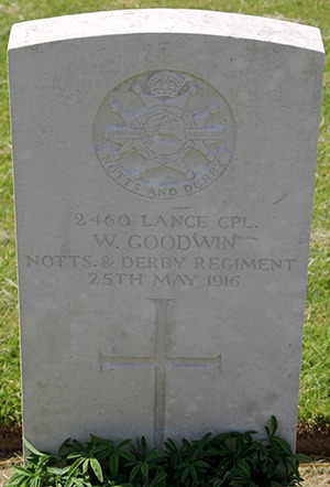 Lance Corporal Walter Goodwin grave