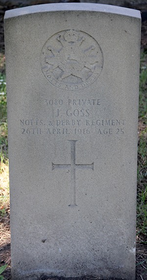 Private Joseph Goss grave