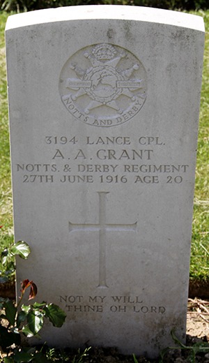 Lance Corporal Alma Adolphus Grant grave