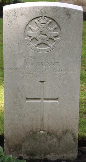 Private Herbert Grant grave