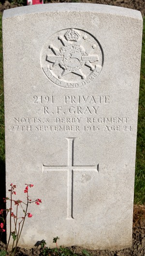 Private Richard Francis Gray grave