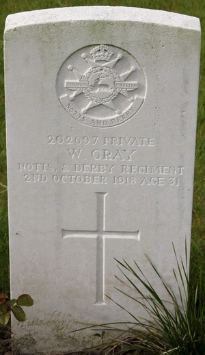 Private Walter Gray grave