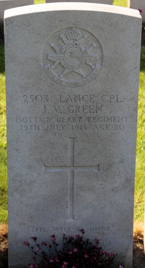 Lance Corporal James Victor Green grave