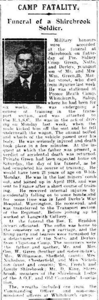 Private Sidney Crisp Green art