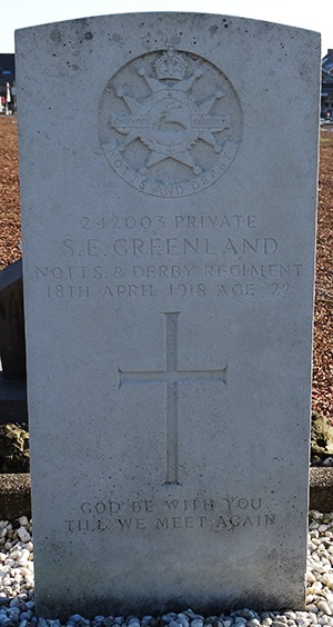 Private Samuel Edward Greenland