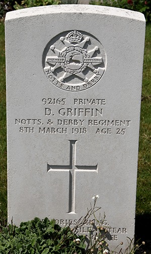 Private Daniel Griffin grave
