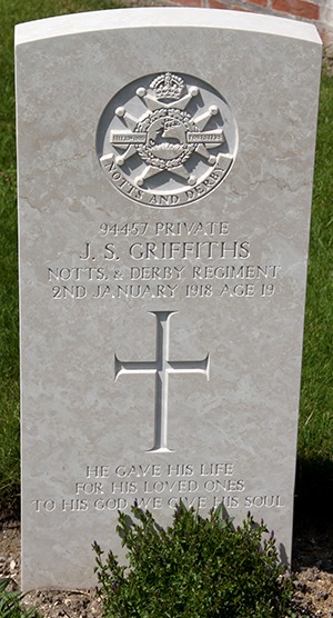 Private John Stanley Griffiths grave