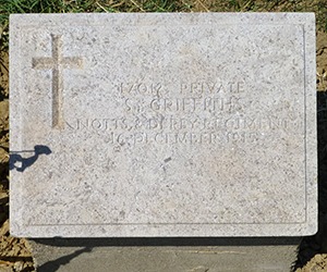 Private S. Griffiths grave