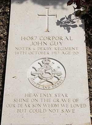 Corporal John Guy grave