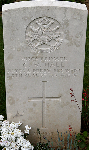 Private Charles William Hall grave