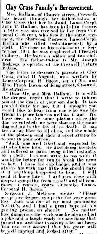 Private John Thomas Hallam art1