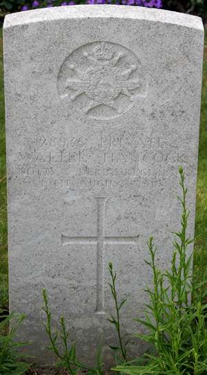 Private Walter Hancock grave
