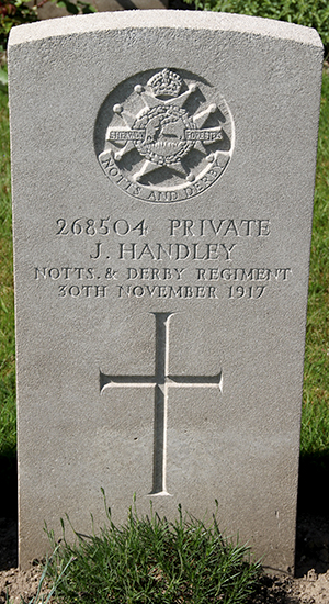 Private John Handley grave