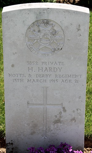 Private Herbert Hardy grave