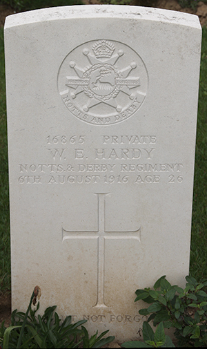 Private William Edward Hardy grave