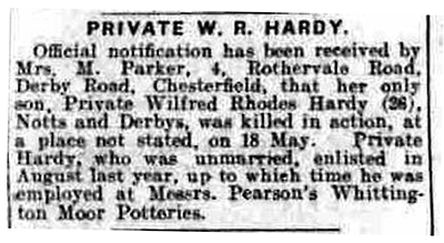 Private Wilfred Rhodes Hardy art1