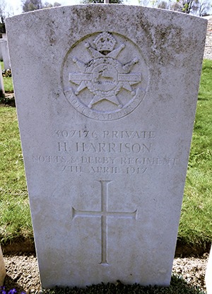 Private Harry Harrison grave