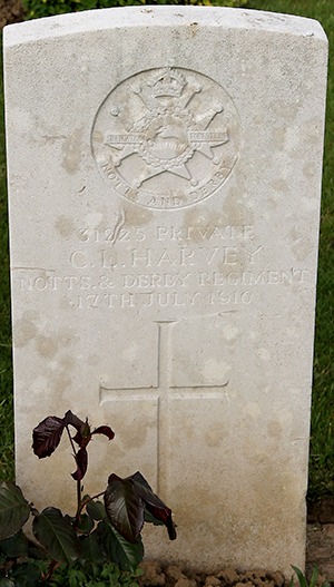 Private Clarence Leonard Harvey grave