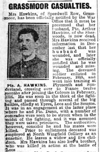 Private Arthur Hawkins
