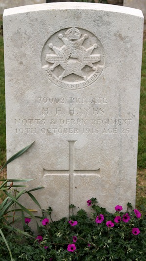 Private Harry Edgar Hayes grave