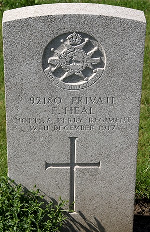 Private Frederick Heal grave