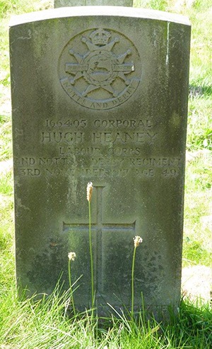 Private Hugh Heaney grave