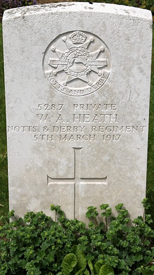 Private William Arthur Heath grave