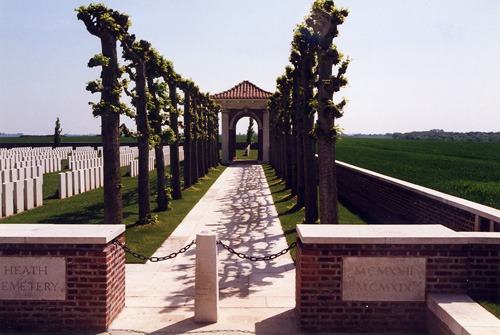 Heath Cemetery, Harbonnieres, France.