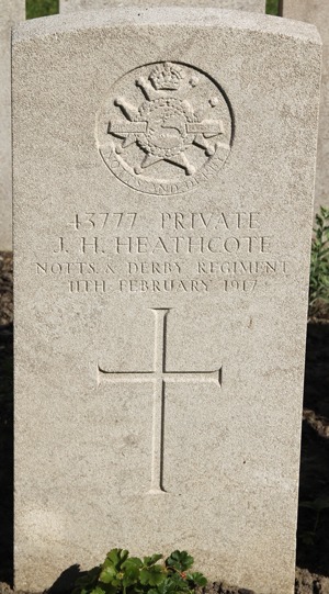 Private Joseph Henry Heathcote grave