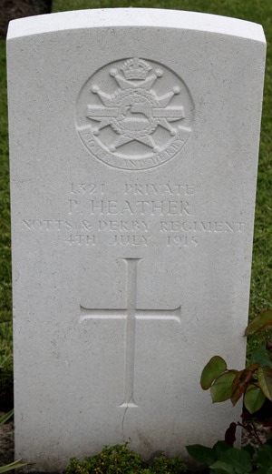 Private Percy Heather grave