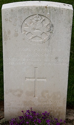 Private Thomas Henson grave
