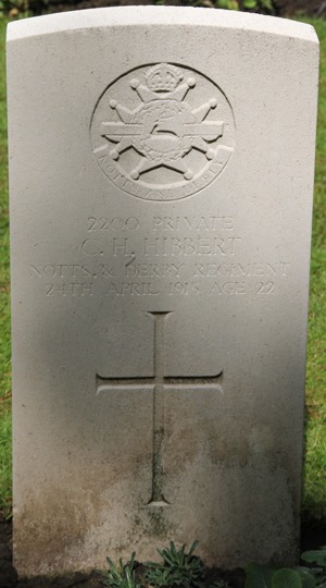 Private Charles Henry Hibbert grave
