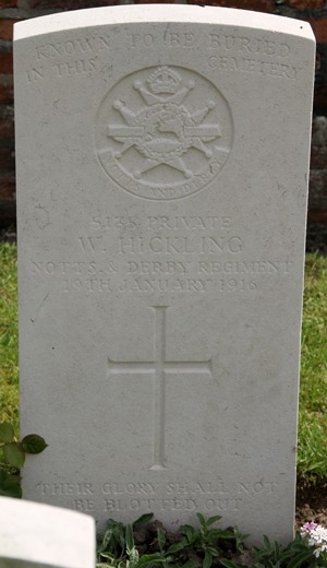Private William Hicking grave