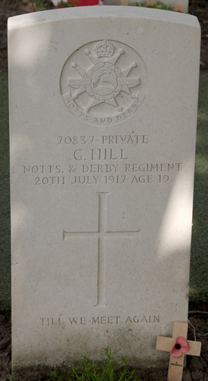 Private George Hill grave