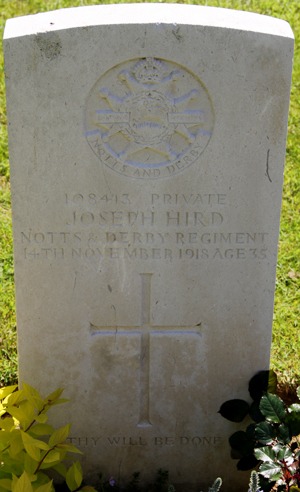 Private Joseph Hird grave